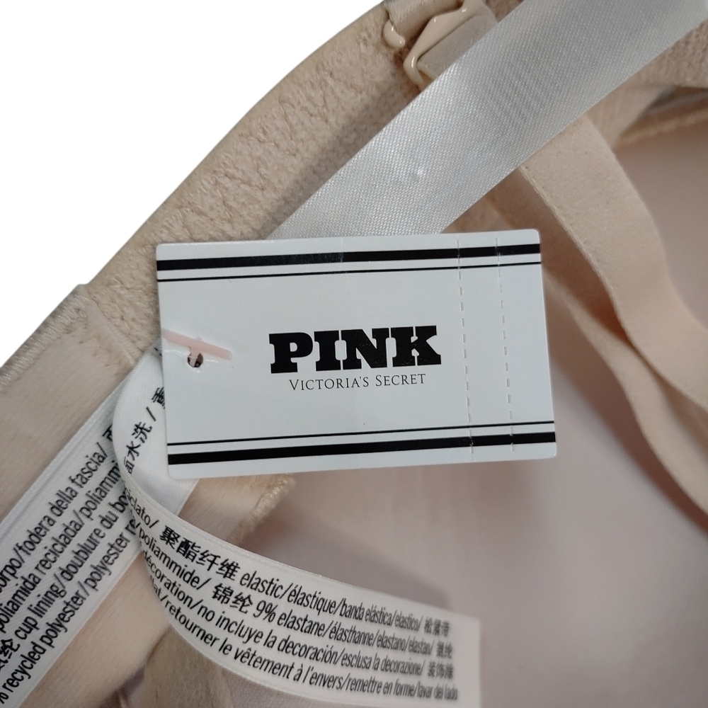 PINK Victoria's Secret Women's Cream Soft Bra Size 36B NWT - Picture 5 of 11